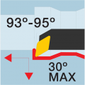 Расточка ромбом 55°
