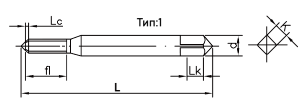 JIS-POT M1×0.25 N